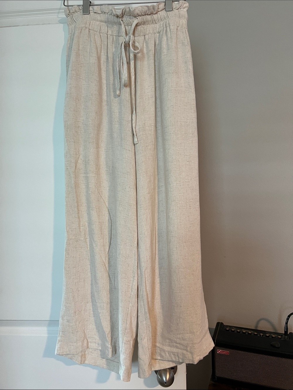 Petal & Pup Wide Leg Drawstring Pants in Cream